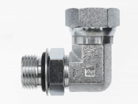 Brennan 1 Inch (in) Female Pipe Swivel x 3/4 Inch (in) Male Adjustable O-Ring Boss End Style 90 Degree Elbow (00323690)