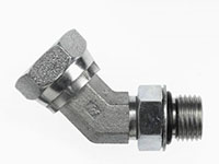 Brennan 1/4 Inch (in) Female Pipe Swivel x 1/2 Inch (in) Male Adjustable O-Ring Boss End Style 45 Degree Elbow (03719856)