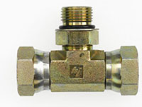 Brennan 1/2 x 1/2 Inch (in) Female Pipe Swivel x 1/2 Inch (in) Male O-Ring Boss End Style Tee (03228707)