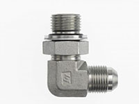 Brennan 5/16 Inch (in) Male Joint Industry Council (JIC) 37 Degree Flare x 1/4 Inch (in) Male British Standard Pipe Parallel End Style 90 Degree Elbow (02781430)