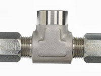 Brennan 3/4 Inch (in) Flareless Bite-Type (2 Sides) x 3/4 Inch (in) Female Pipe Rigid End Style Compression Tee (01471346)