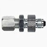 Brennan 3/8 Inch (in) Flareless Bite-Type x 3/8 Inch (in) Male Joint Industry Council (JIC) 37 Degree Flare End Style Bulkhead Straight Adapter (02480322)