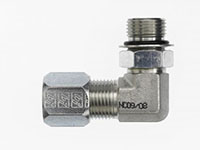 Brennan 1 Inch (in) Flareless Bite-Type x 1 Inch (in) Male Adjustable O-Ring Boss End Style 90 Degree Elbow (01471486)