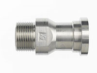 Brennan 1 Inch (in) Male Flat Face O-Ring x 1 Inch (in) Code 61 Standard O-Ring Flange End Style Straight Adapter (05909438)