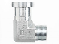 Brennan 1-1/4 Inch (in) Male Flat Face O-Ring x 1-1/4 Inch (in) Code 61 Standard O-Ring Flange End Style 90 Degree Elbow (03518350)