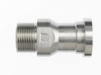 Brennan 1-1/4 Inch (in) Male Flat Face O-Ring x 1 Inch (in) Code 62 Heavy O-Ring Flange End Style Straight Adapter (05909690)