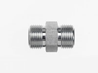 Brennan 1-1/2 Inch (in) Male Flat Face O-Ring End Style x 1-1/2 Inch (in) Male Flat Face O-Ring Steel End Style Straight Adapter (00264400)