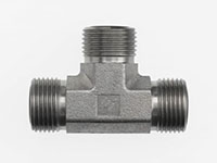 Brennan 3/8 x 1/2 x 1/2 Inch (in) Male Flat Face O-Ring End Style Tee (03518254)