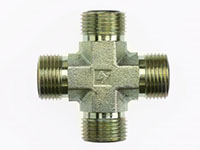Brennan 3/4 x 3/4 x 3/4 x 3/4 Inch (in) Male Flat Face O-Ring End Style Cross (00264670)