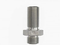 Brennan 1-1/2 x 1-1/2 Inch (in) Male Flat Face O-Ring End Style Bulkhead Straight Adapter (00264694)