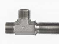 Brennan 1/4 x 1/4 x 1/4 Inch (in) Male Flat Face O-Ring End Style Tee (00264732)