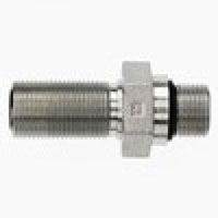 Brennan 3/4 Inch (in) Male Flat Face O-Ring x 3/4 Inch (in) Male O-Ring Boss End Style Bulkhead Straight Adapter (05856536)