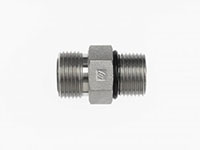 Brennan 3/8 Inch (in) Male Flat Face O-Ring End Style x 5/16 Inch (in) Male Adjustable O-Ring Boss Steel End Style Straight Adapter (02567437)