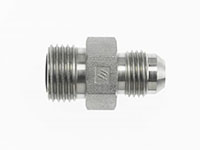 Brennan 1/4 Inch (in) Male Flat Face O-Ring x 1/4 Inch (in) Male Joint Industry Council (JIC) 37 Degree Flare End Style Straight Adapter (00264827)