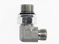 Brennan 1/4 Inch (in) Male Flat Face O-Ring x 5/16 Inch (in) Male O-Ring Boss End Style 90 Degree Elbow (04300354)