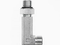 Brennan 1/2 Inch (in) Male Flat Face O-Ring x 1/2 Inch (in) Male Adjustable O-Ring Boss End Style Extra Long 90 Degree Elbow (03518388)