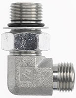 Brennan 1-1/2 Inch (in) Male Flat Face O-Ring x 1-1/2 Inch (in) Male Adjustable O-Ring Boss End Style 45 Degree Elbow (00265027)