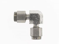 Brennan 3/8 x 3/8 Inch (in) Instrumentation End Style Stainless Steel 90 Degree Elbow (02914175)