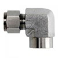 Brennan 1/2 Inch (in) Instrumentation x 1/4 Inch (in) Female Pipe Rigid End Style Stainless Steel 90 Degree Elbow (02914169)