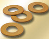 Bunting BJ4T Series 0.2500 Inch (in) Inside Diameter Polytetrafluoroethylene (PTFE) Thrust Washer