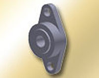 Bunting Lube-Align® LT Series Two-Bolt Flange-Mount Plain Sleeve Bearings