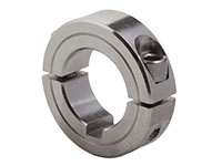 Climax Metal 2C-KW Series 0.3750 Inch (in) Inside Diameter and 0.8750 Inch (in) Outside Diameter Two-Piece Stainless Steel Clamping Collar with Keyway (04004087)