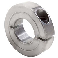 Climax Metal H1C Series 0.3750 Inch (in) Inside Diameter and 1.0625 Inch (in) Outside Diameter One-Piece Aluminum Recessed Screw Clamping Collar (00213916)