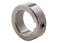 Climax Metal C-KW Series 1.5000 Inch (in) Inside Diameter Stainless Steel Set Screw Collar with Keyway (04004189)