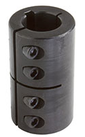 Climax Metal 24 Millimeter (mm) Outside Diameter Metric One-Piece Industry Standard Clamping Coupling with Keyway (06707811)