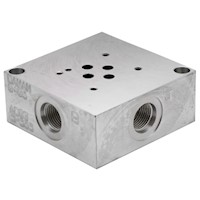 Daman 3/8 Inch (in) National Pipe Thread (NPT) Ports D03 Valve Sub plates