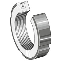INA (Schaeffler) ZM Series 52 Millimeter (mm) Face Diameter Bearing Lock Nut (04298817)