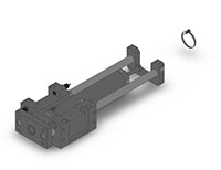 SMC® MGG Series 22.845 Kilogram (kg) Weight Guided Cylinder (10158211)