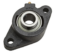 NTN AELFL Series 0.8750 Inch (in) Bore Diameter Flange-Mount Ball Bearing Unit (02626891)