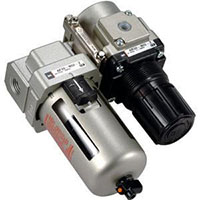 SMC® 3/4 Inch (in) Port Size and 6.85 Pound (lb) Weight Filter with Regulators