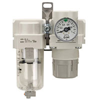 SMC® 1/4 Inch (in) Port Size Filter with Regulators (07124048)