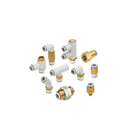 SMC® 8 Millimeter (mm) Hex Size and 0.01 Pound (lb) Weight Push-Connect Pneumatic Tube 90 Degree Elbow (04980409)