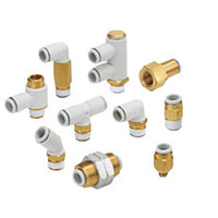 SMC® Push-to-Connect Pneumatic Tube Adapters
