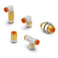 SMC® Push-Connect Pneumatic Tube Elbow (06196423)