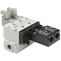 SMC® Base Mounted 3 Ports Non-Locking Solenoid-Operated Air Control Valve (07445897)