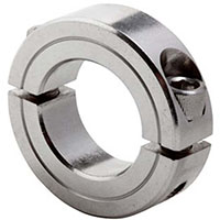 Climax Metal 2C Series 0.2500 Inch (in) Inside Diameter and 0.6875 Inch (in) Outside Diameter Two-Piece Stainless Steel Clamping Collar (00243117)