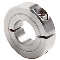 Climax Metal H1C Series 0.4375 Inch (in) Inside Diameter and 1.0625 Inch (in) Outside Diameter One-Piece Stainless Steel Recessed Screw Clamping Collar (00213932)