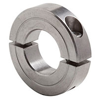 Climax Metal H2C Series 1.1875 Inch (in) Inside Diameter and 2.1250 Inch (in) Outside Diameter Two-Piece Stainless Steel Recessed Screw Clamping Collar (00214408)