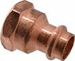 Nibco 1/2 x 3/4 Inch (in) Size Copper Adapter Fitting (06441692)