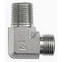 Brennan 1/8 Inch (in) Male Pipe Rigid x 1/4 Inch (in) Male Flat Face O-Ring End Style 90 Degree Elbow (00264553)
