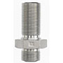 Brennan 1 x 1 Inch (in) Male Flat Face O-Ring End Style Bulkhead Straight Adapter (00264688)