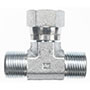 Brennan 1/4 Inch (in) Female Flat Face O-Ring x 1/4 x 1/4 Inch (in) Male Flat Face O-Ring End Style Tee (00264901)