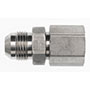 Brennan 3/8 Inch (in) Female Joint Industry Council (JIC) 37 Degree Flare End Style x 3/8 Inch (in) Male Joint Industry Council (JIC) 37 Degree Flare Steel End Style Straight Adapter (00316995)