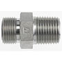 Brennan 1/4 Inch (in) Male Pipe Rigid End Style x 3/8 Inch (in) Male Flat Face O-Ring Steel End Style Straight Adapter (00318588)