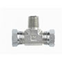 Brennan 1/2 x 1/2 Inch (in) Female Pipe Swivel x 1/2 Inch (in) Male Pipe Rigid End Style Tee (00322149)