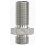 Brennan 1/2 x 1/2 Inch (in) Male Flat Face O-Ring End Style Bulkhead Straight Adapter (00361180)